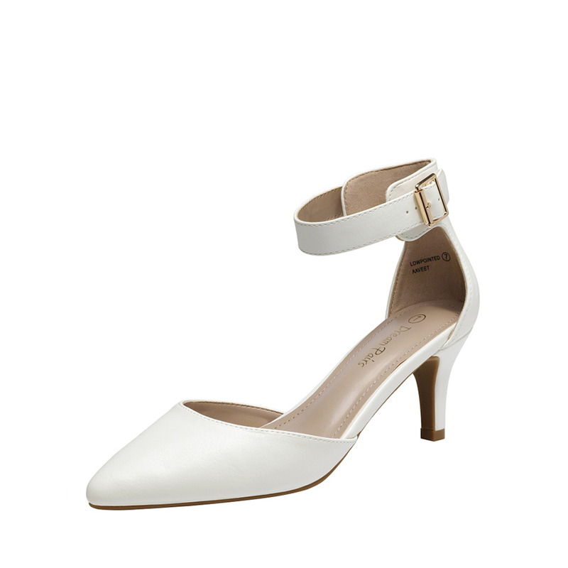 Closed Toe Ankle Strap Heels Dress Pumps Dream Pairs